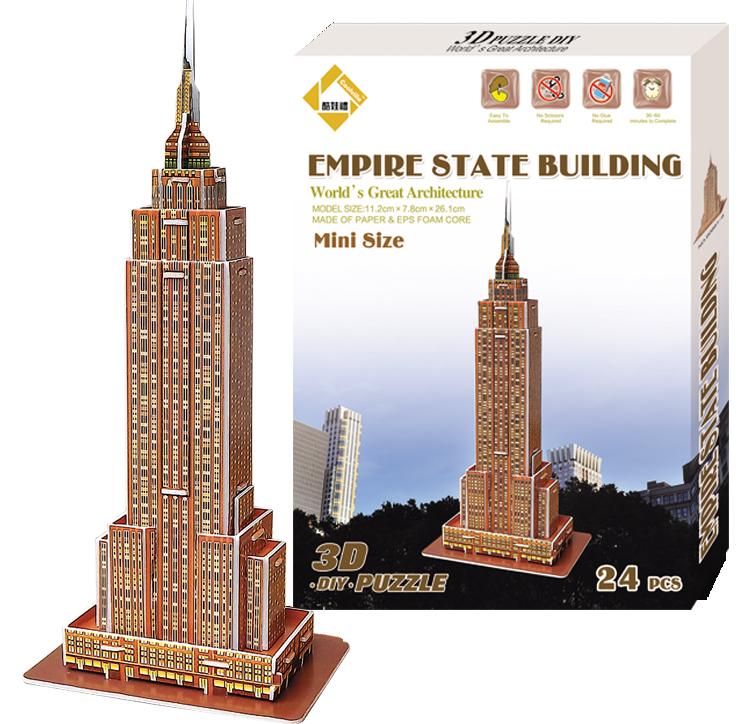 Puzzle empire state building 3d