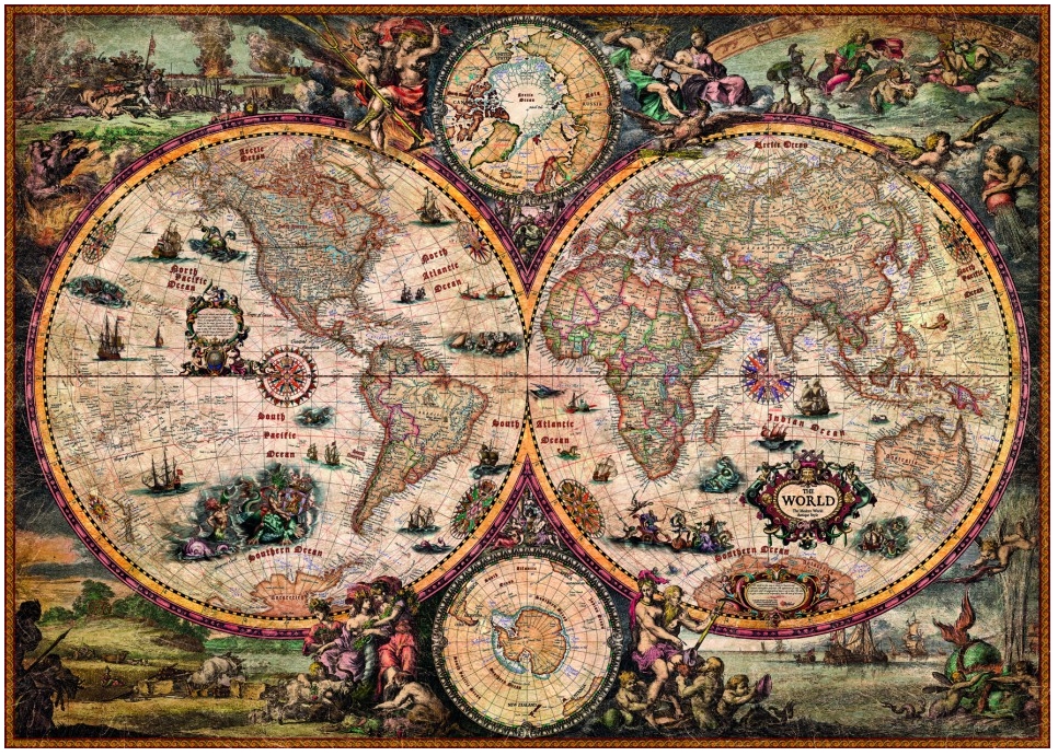 Puzzle mapmonde