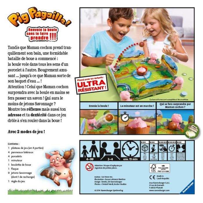 Jeux de societe pig pagaille
