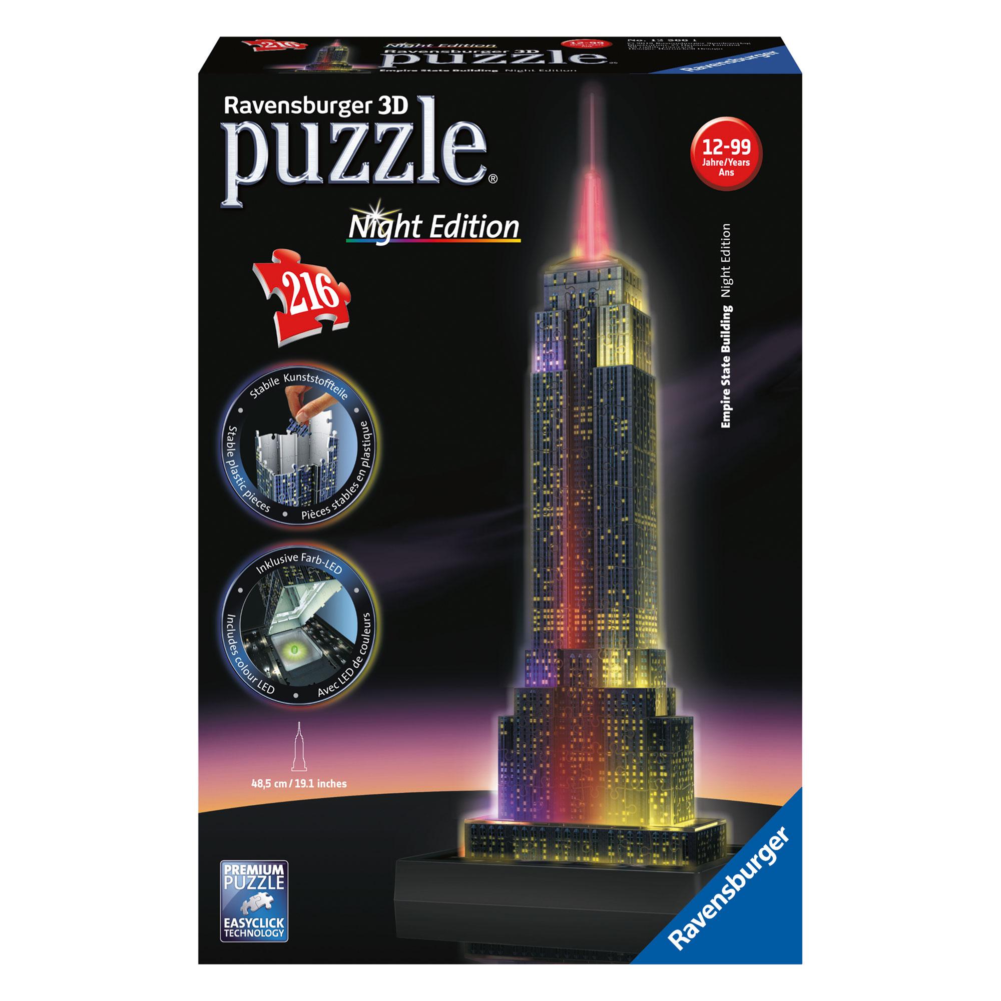 Puzzle 3d empire state building lumineux