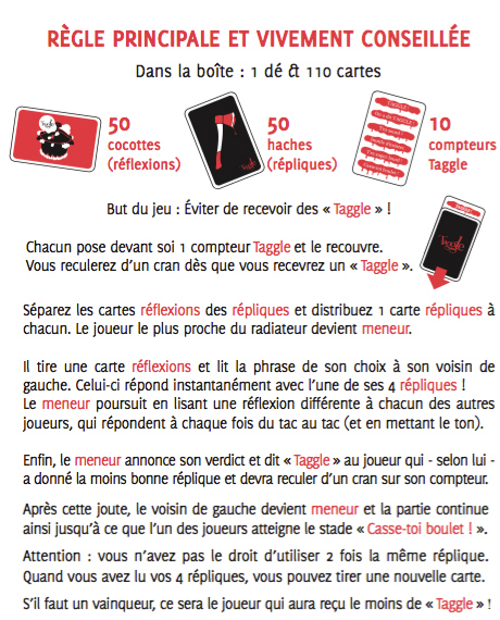 Jeux de société regle