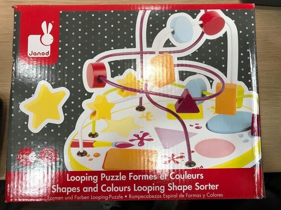 Looping puzzle formes couleurs janod