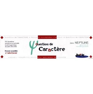 Jeux de société question de caractère
