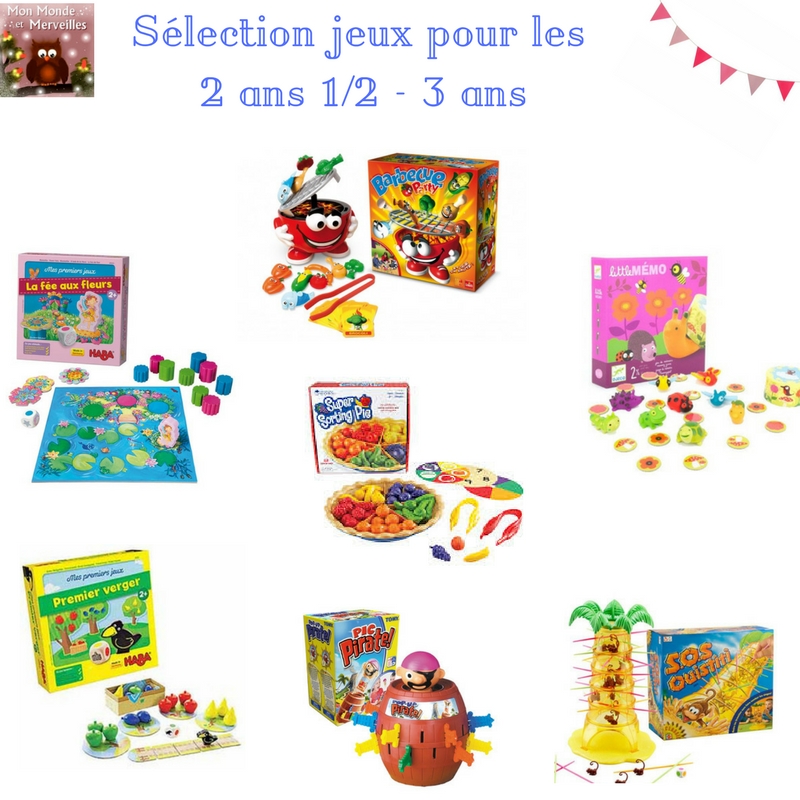 Jeux de société 3 ans montessori
