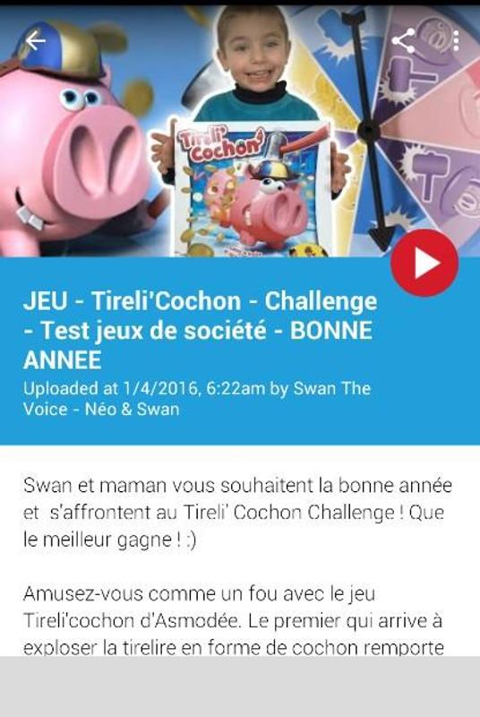 Video de swan et neo jeux de société