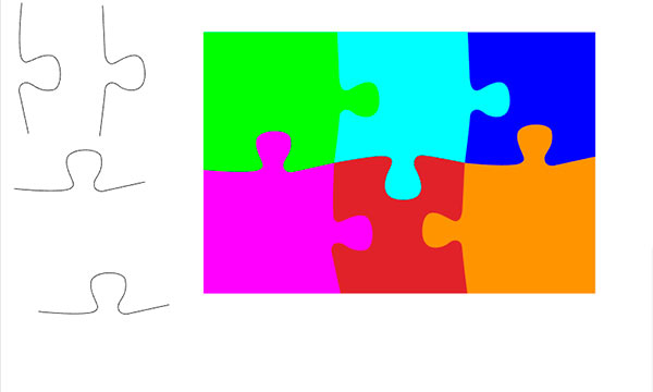 Puzzle piece illustrator