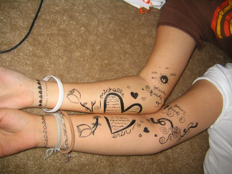 Tatouage puzzle bras