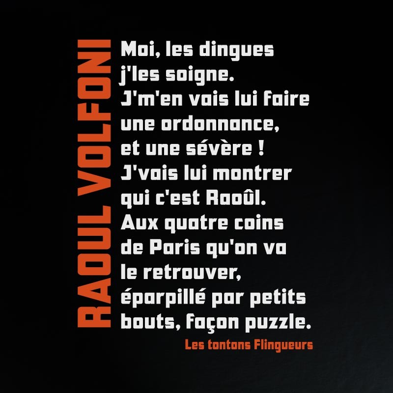 Réplique tontons flingueurs façon puzzle