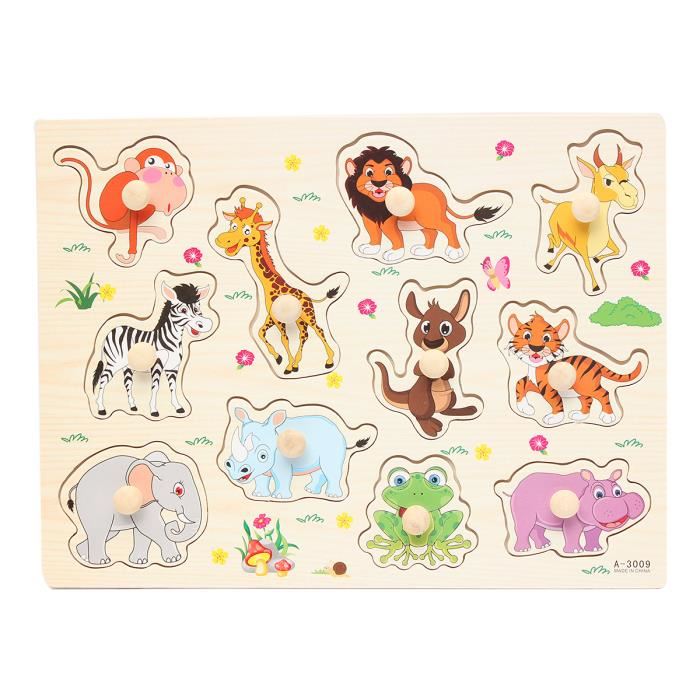 Puzzle encastrable bois pas cher