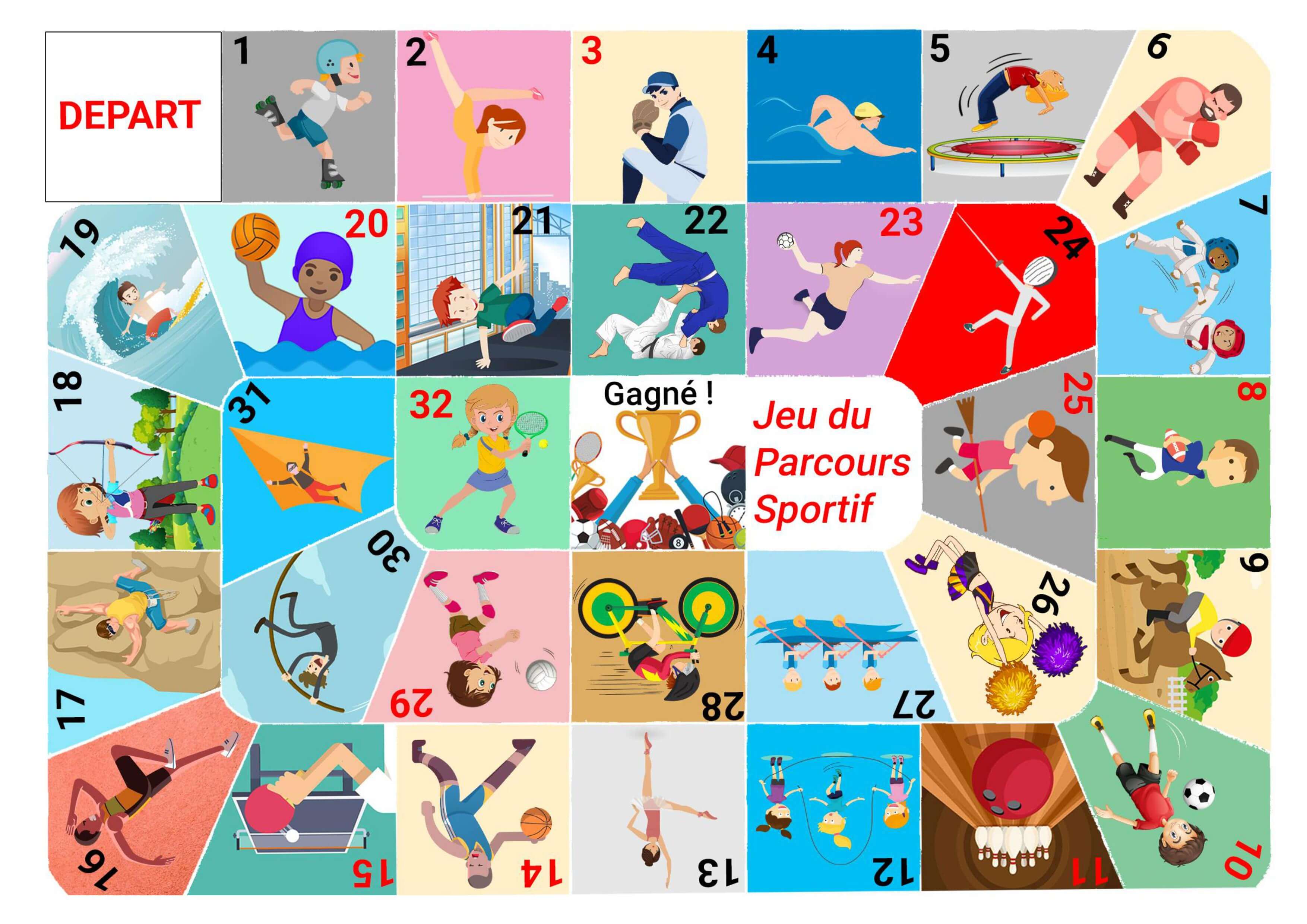 Jeux de société sportif