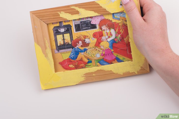 Coller et encadrer un puzzle