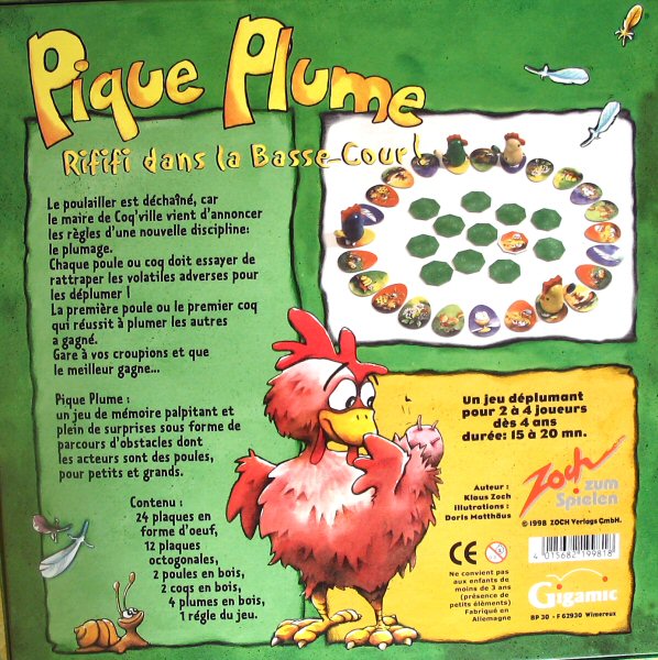 Jeux de société pic plume