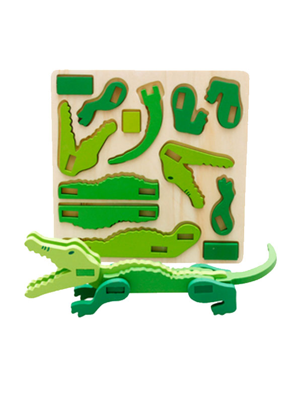 Puzzle crocodile