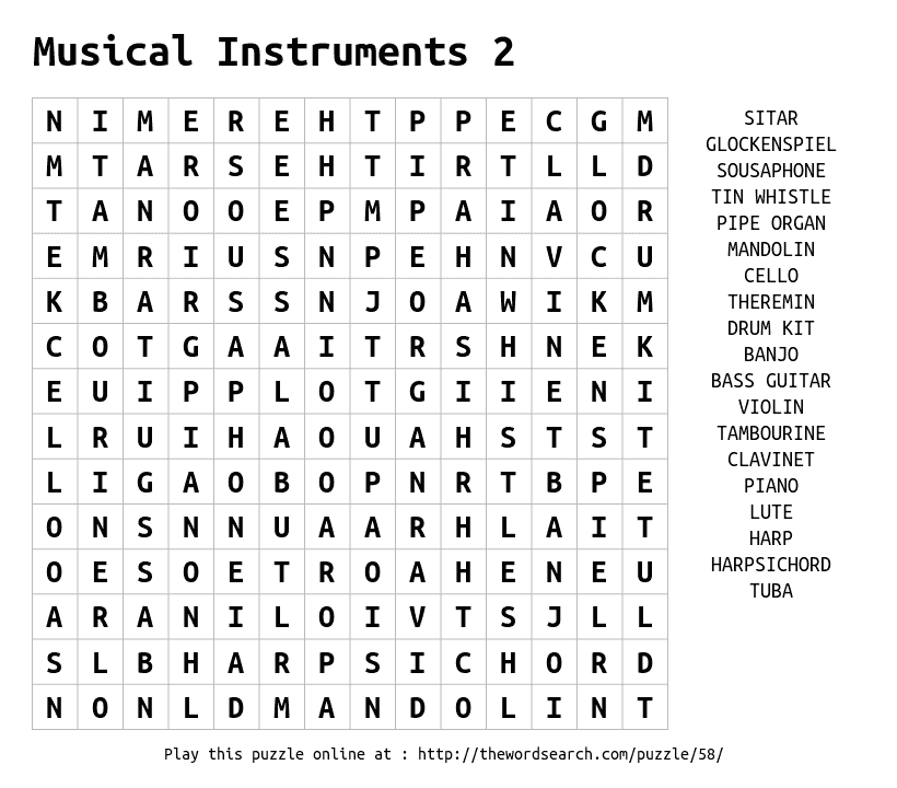 Puzzle musical