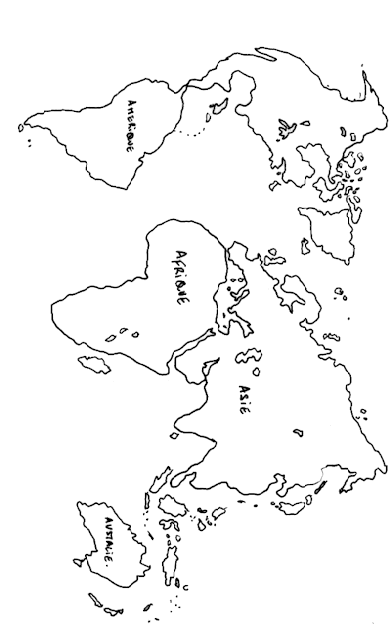 Puzzle carte du monde à imprimer